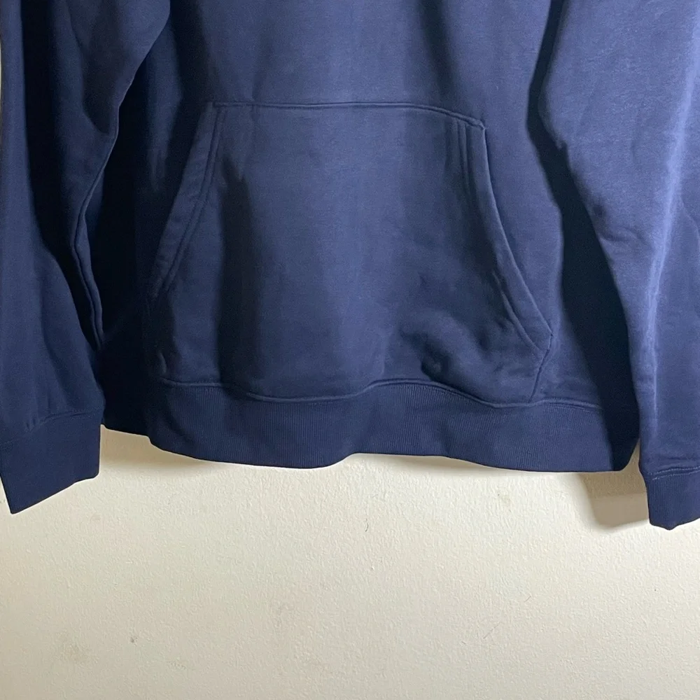 Sz L H&M Men's Navy Crewneck pull over long sleeve hoodie Sweater NWT - Picture 6 of 11